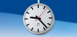 Syncronised analogue clock