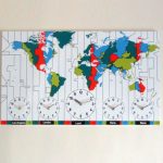 Map timezone clock